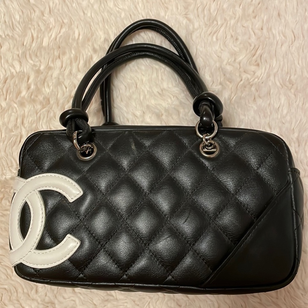 Chanel authentic cambon mini bowling handbag